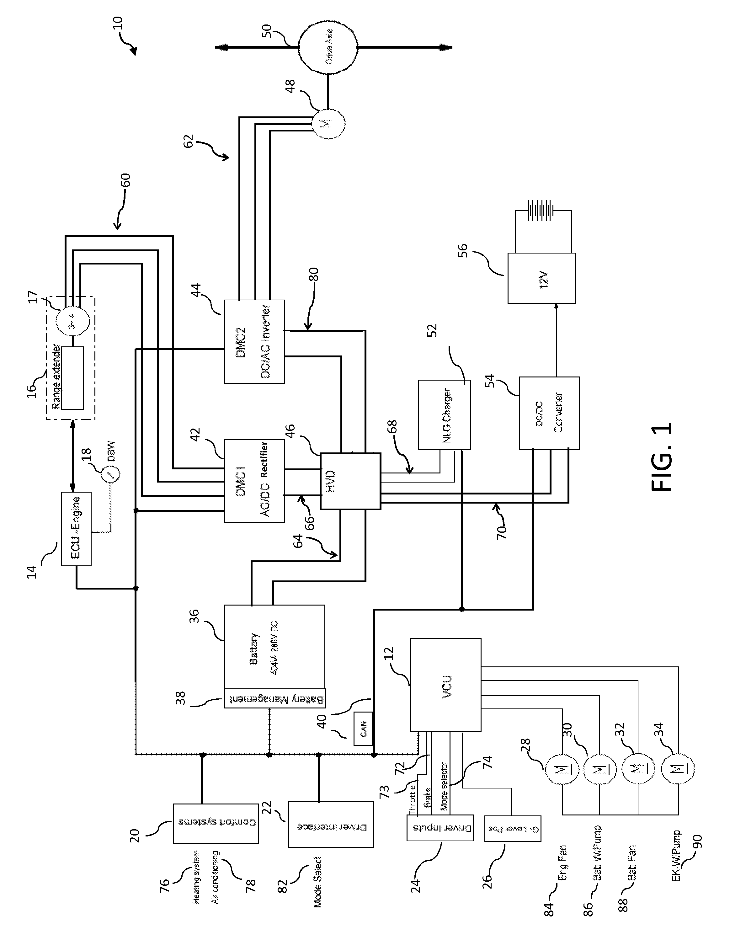 Electric vehicle and on-board battery charging apparatus therefor