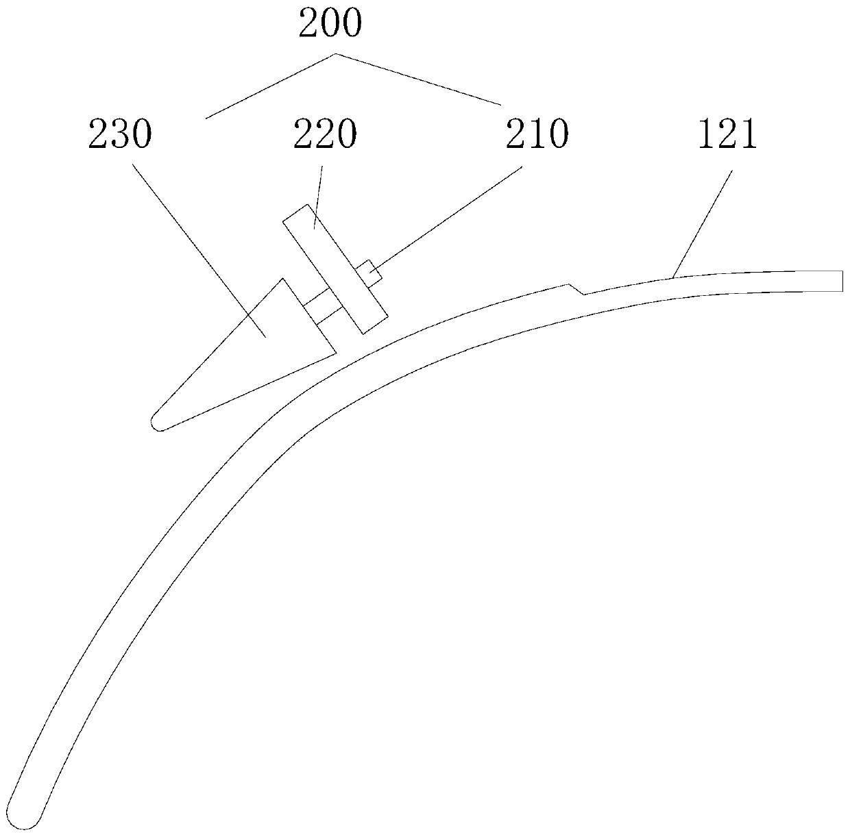 Injection device for correcting reverse rotation of hanging head