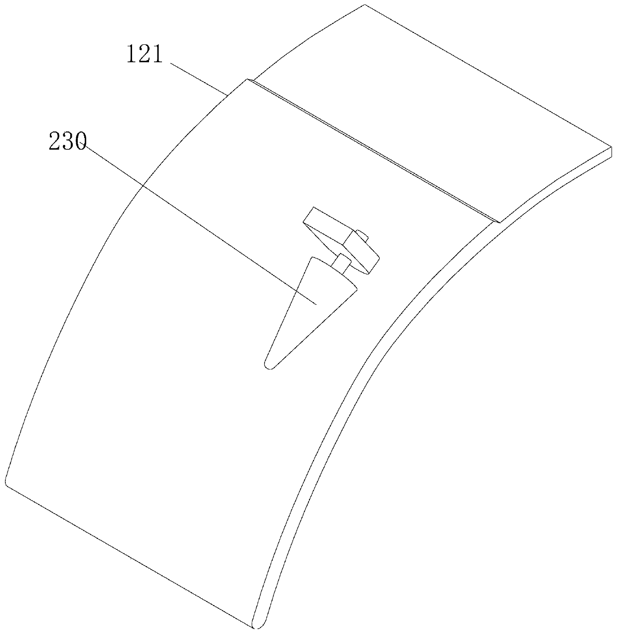 Injection device for correcting reverse rotation of hanging head