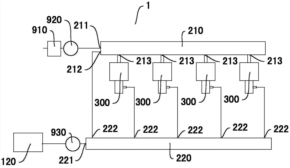 Engine and supply system thereof