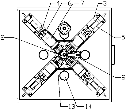 Drilling device for motor blade cover