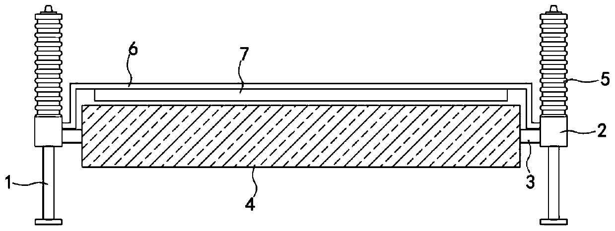 Self-cleaning type underground garage limiting device