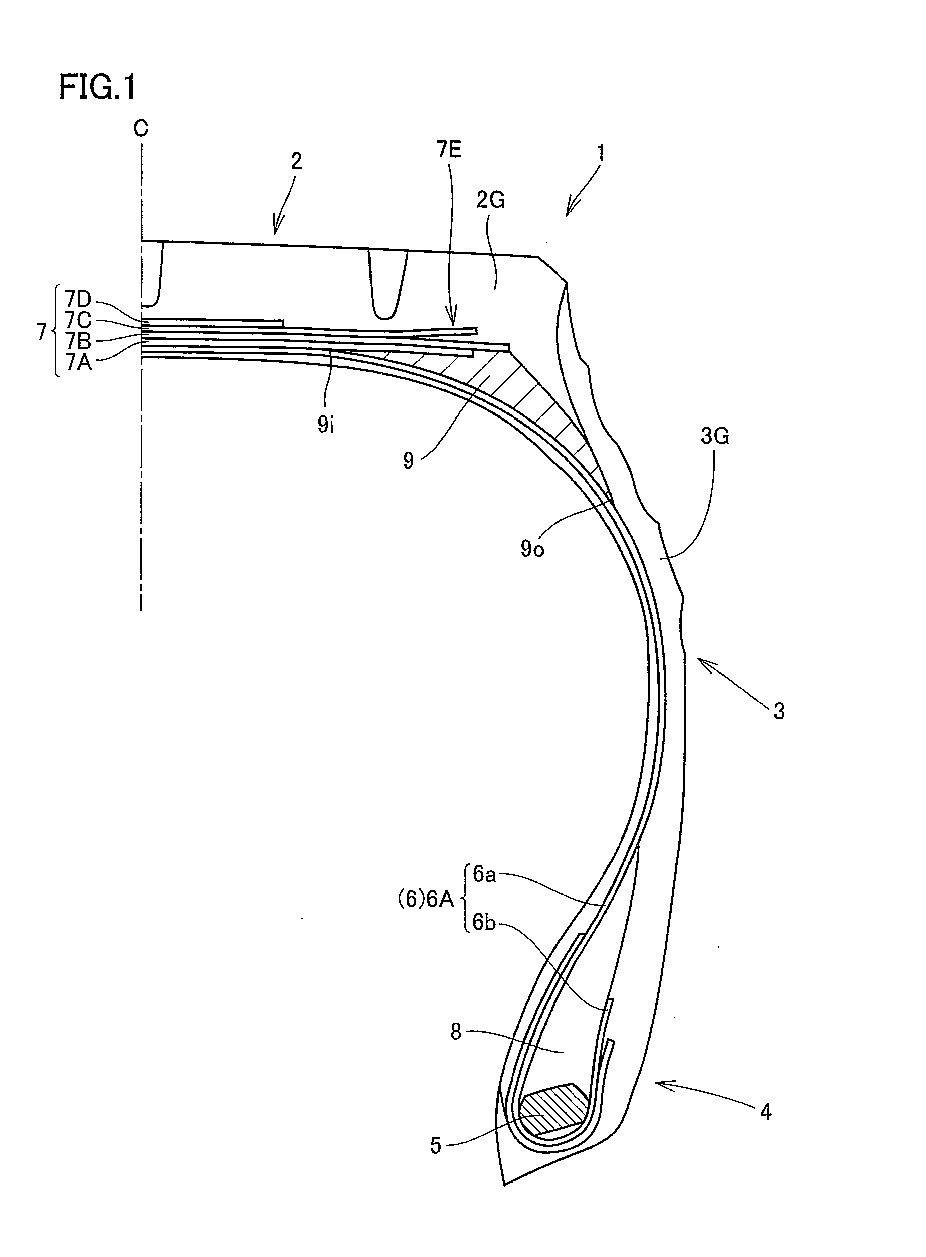 Cushioning rubber composition and pneumatic tire employing the same
