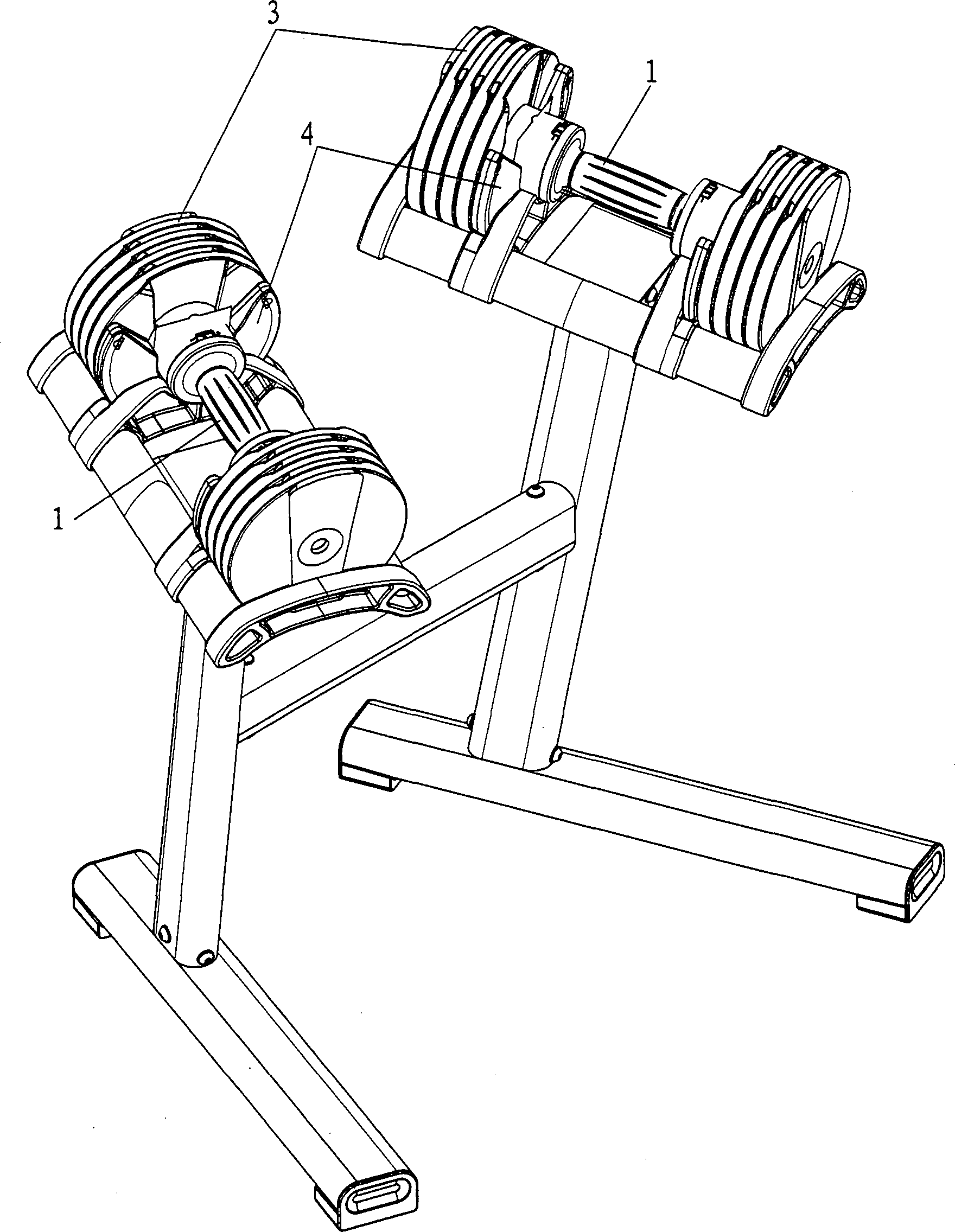 Gear shifting type dumbbell