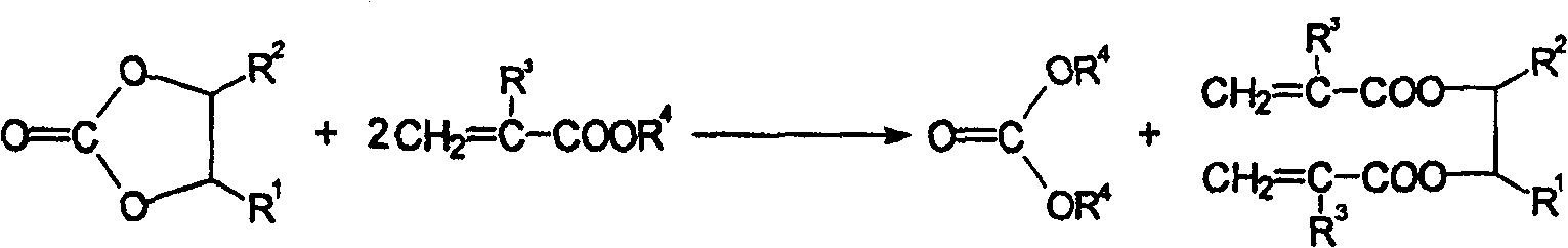 Method for simultaneously synthesizing dialkyl carbonate and acrylic acid analog aliphatic diol diester