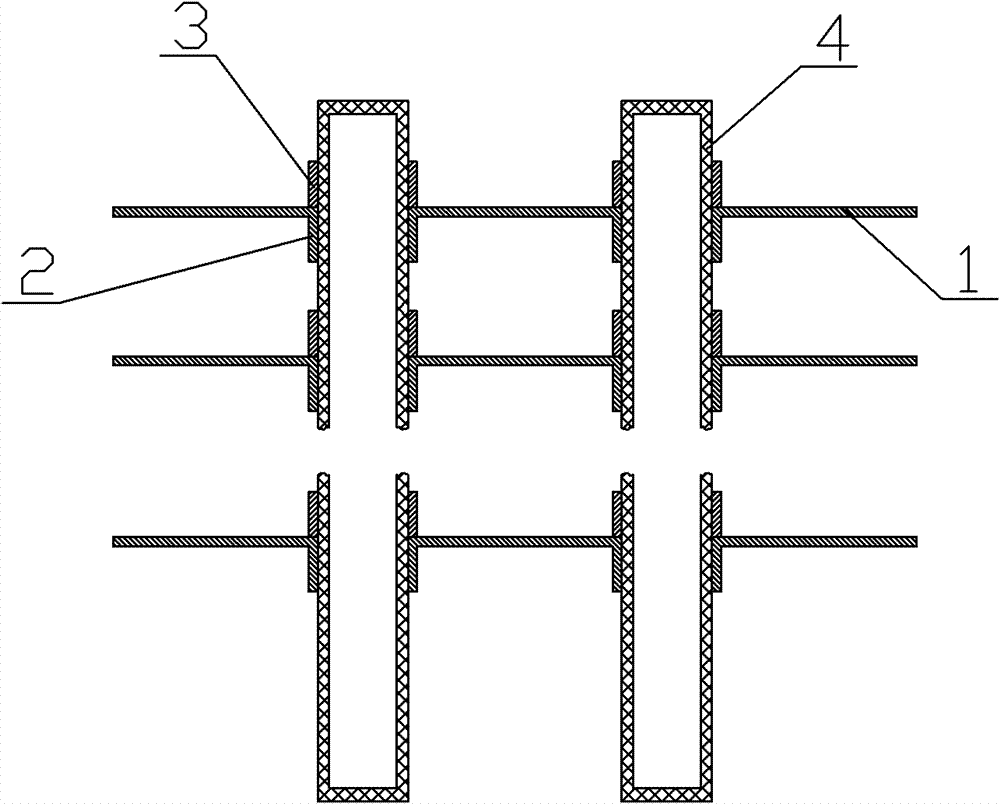 Chemical metallurgical connecting method for heat pipe and radiating fins