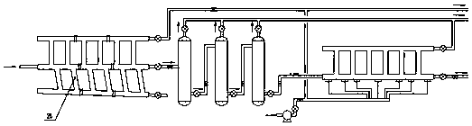 A short-process pre-separation water treatment device for oilfield produced fluid