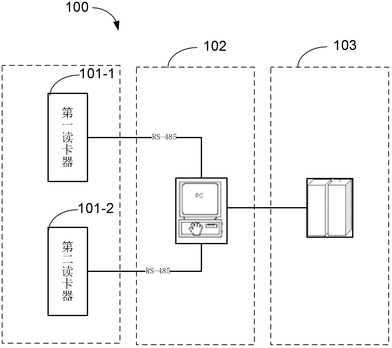 Radio frequency identification system applied to identifying get-in state and get-out state