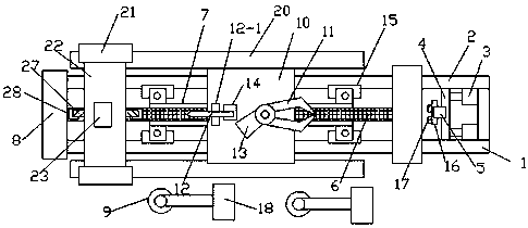 Drawing device for machining high-speed tool steel