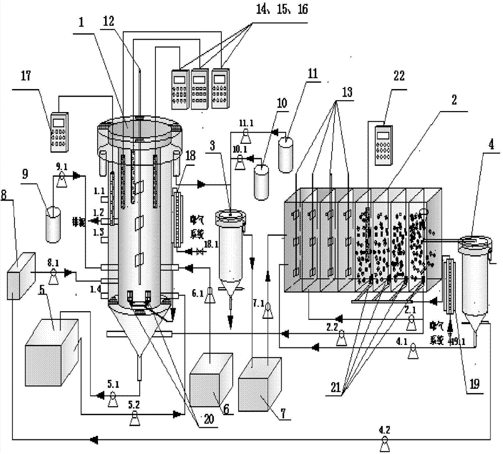 Device and method of residual sludge alkaline fermentation and inner carbon source development technology coupled with A-A-O nitrogen and phosphorous removal system