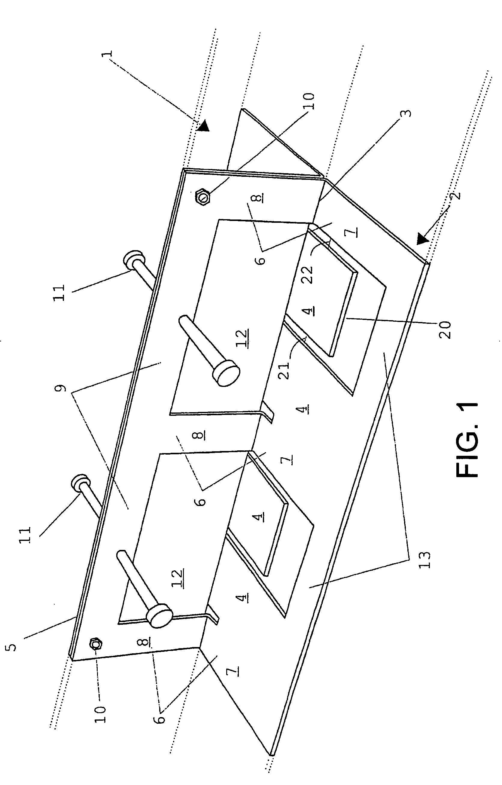 Device for equipping an expansion joint, in particular an expansion joint between concrete slabs