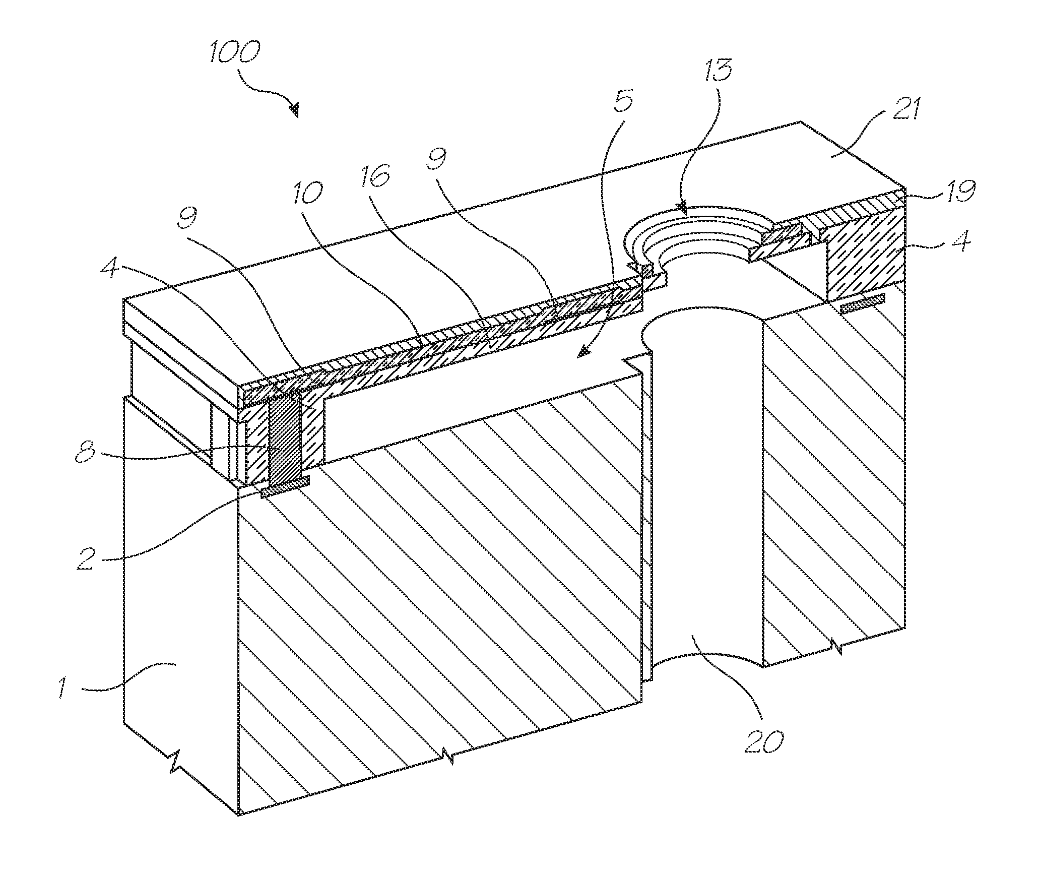 Inkjet printhead with join regions seamlessly compensated by directional nozzles