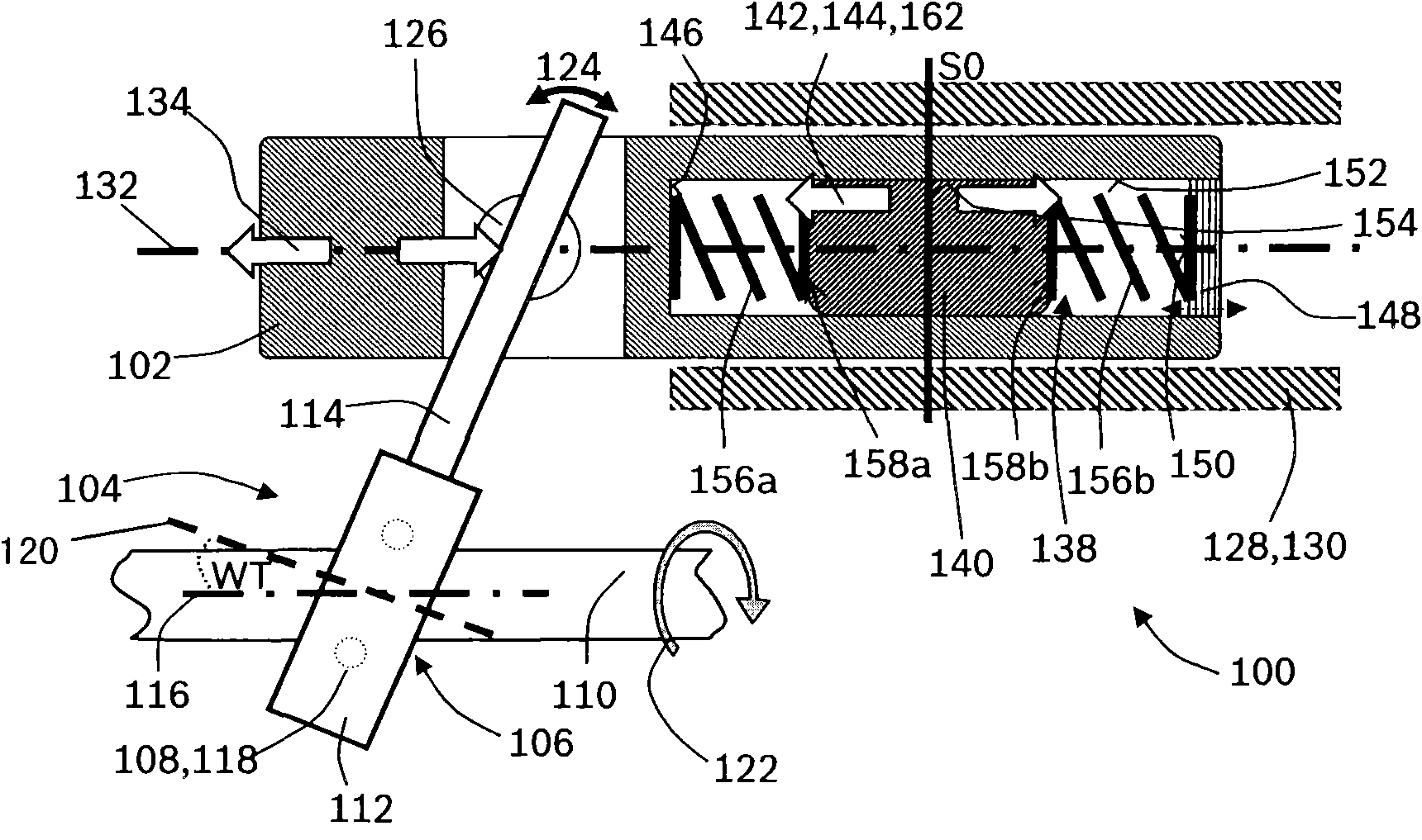 Vibration reduction and/or compensation device, particularly for handheld machine tool and application in handheld machine tool