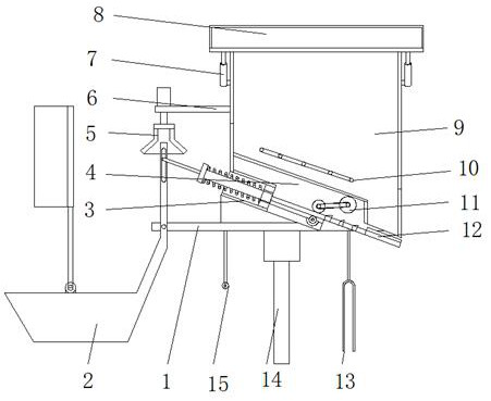 Feeding device for fishery