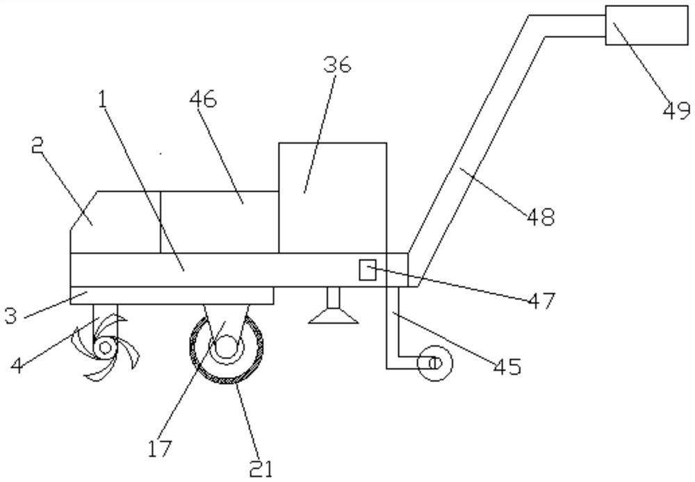 Front-thick deep-ploughing and rear-shallow-fine-crushing walking type rotary cultivator