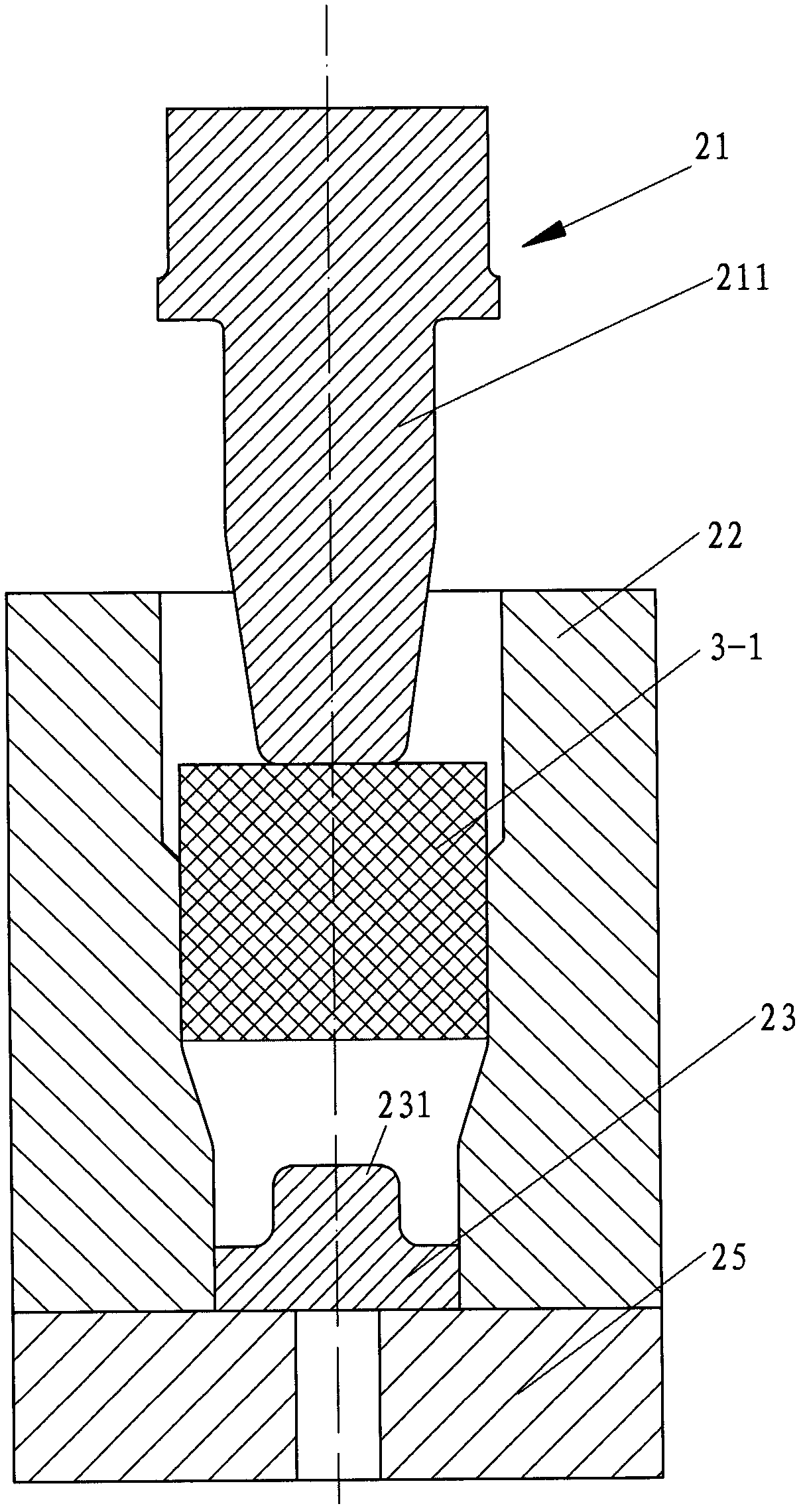 Preparation method of magnesium alloy variable-section cylindrical member by composite extrusion deformation