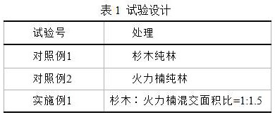 A natural-like construction method of Chinese fir and Phoebe mixed forest