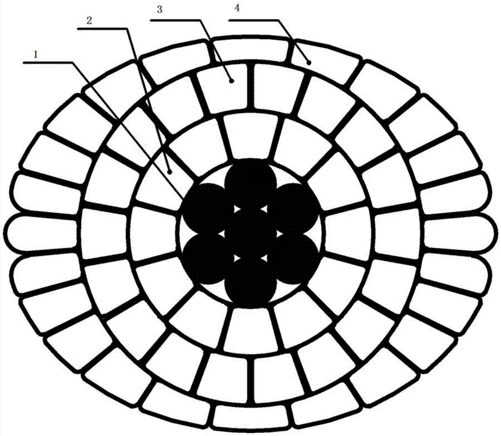 Oval-cross-section type low-wind-pressure lead