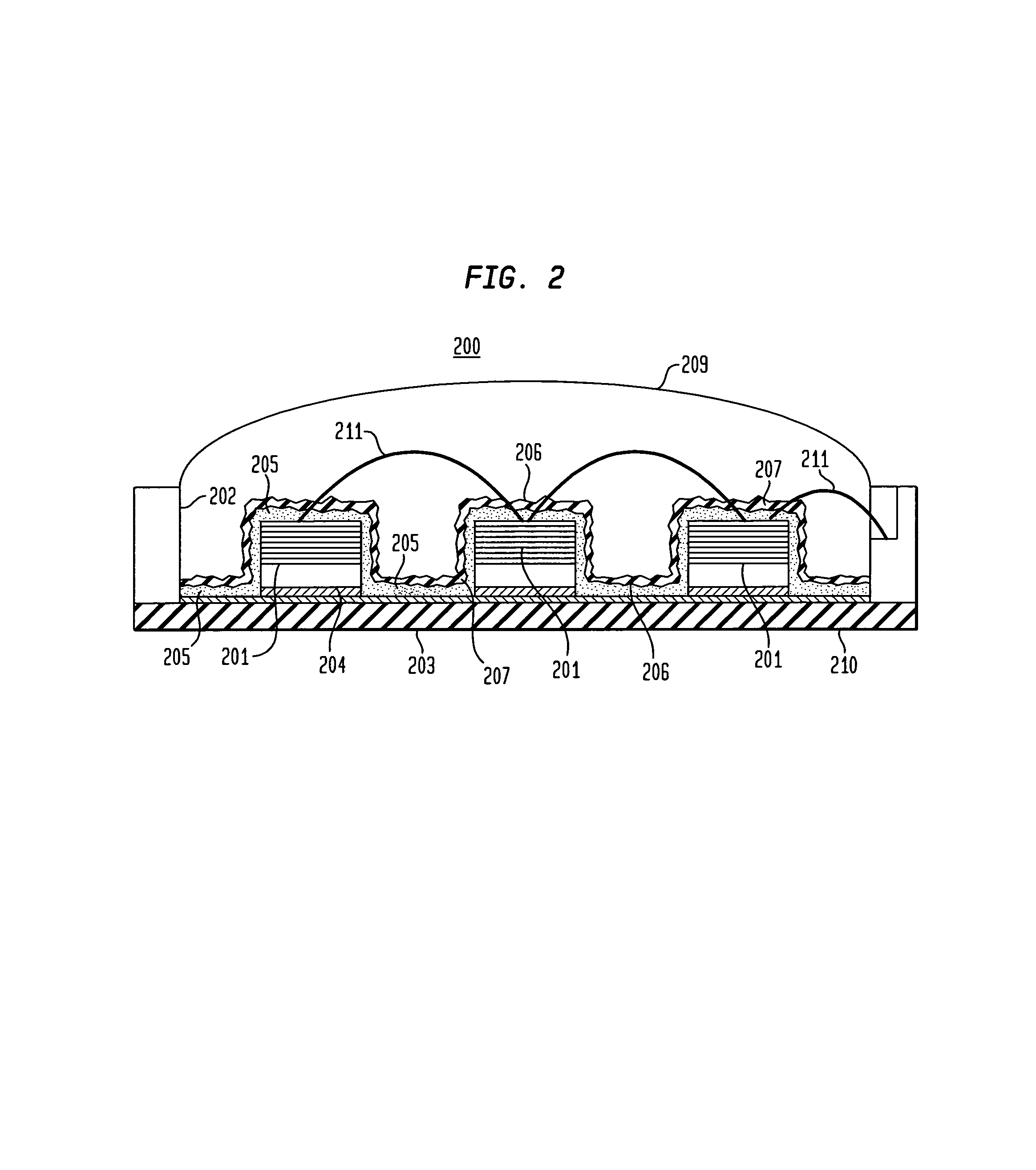 Illumination devices comprising white light emitting diodes and diode arrays and method and apparatus for making them