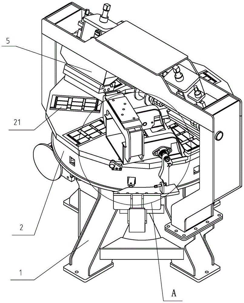 A grid printing forming machine