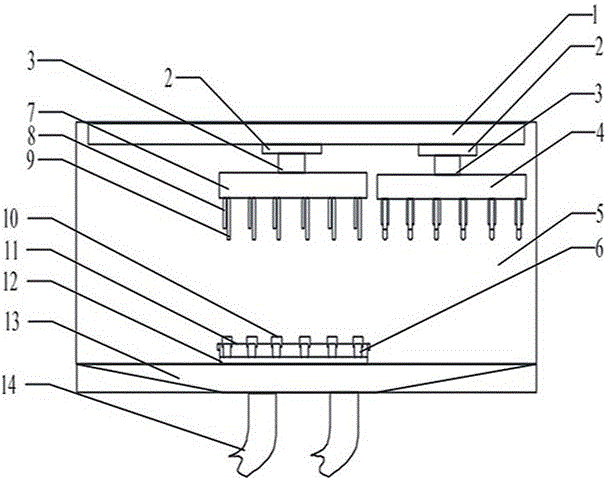 Plate washer with double cleaning heads