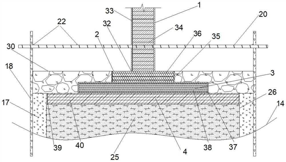 Protection structures of bridge abutment fascines and scour sheet piles and construction method