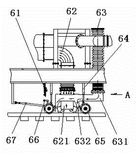 Suction sewage truck for railway ballast bed