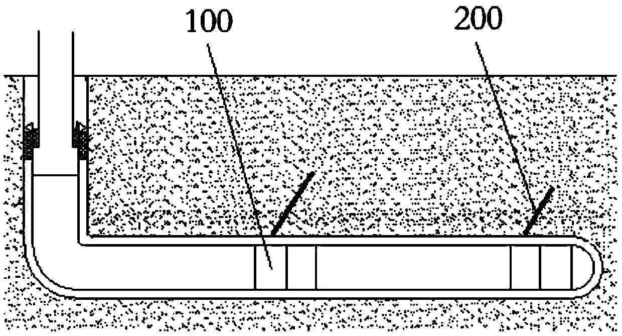 Fracturing method used for oil gas well