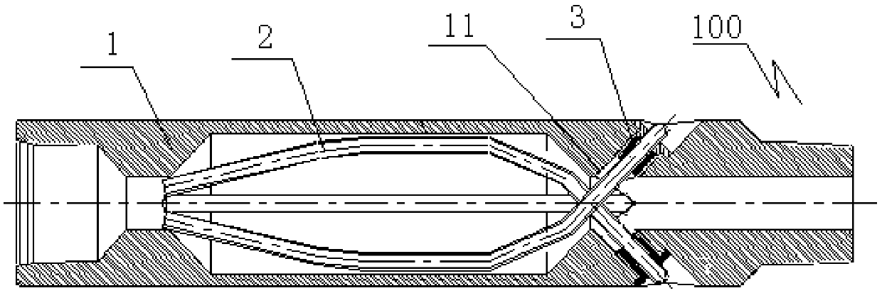 Fracturing method used for oil gas well