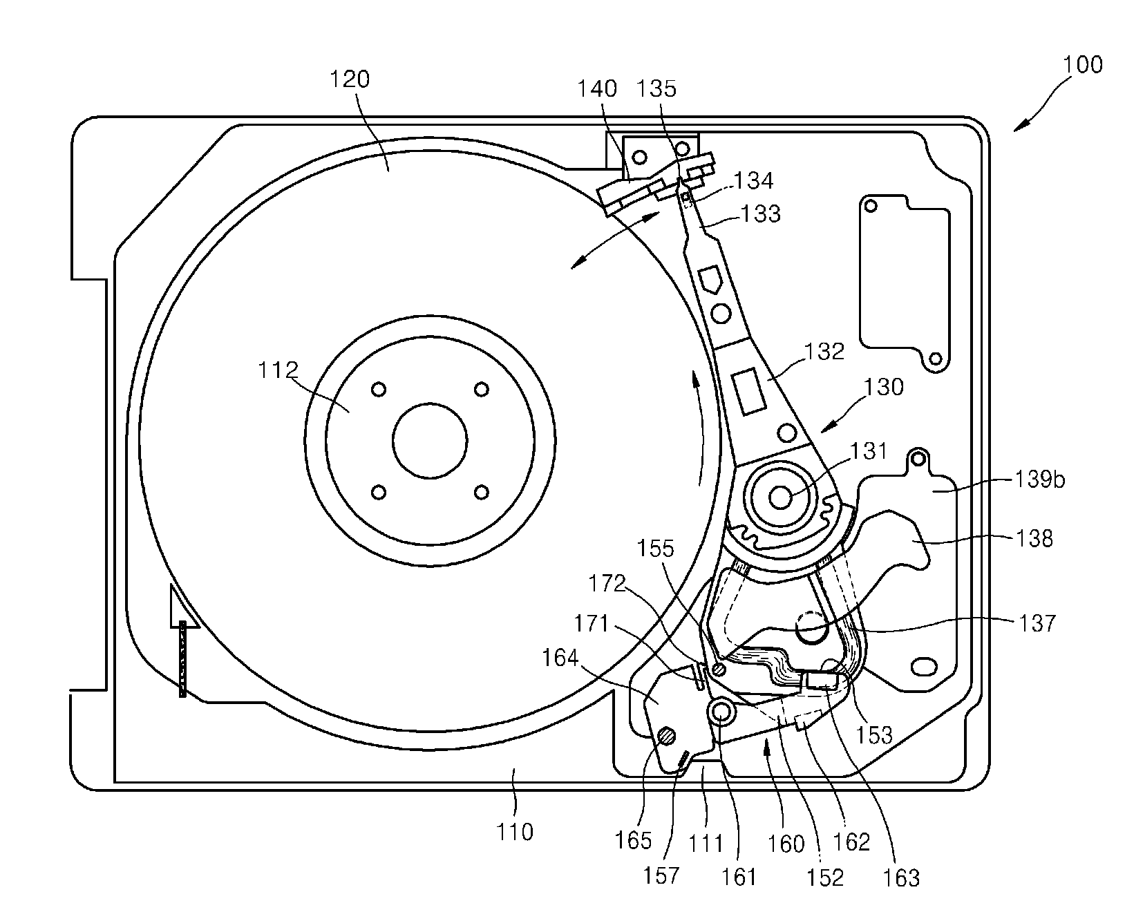 Actuator latch system of hard disk drive