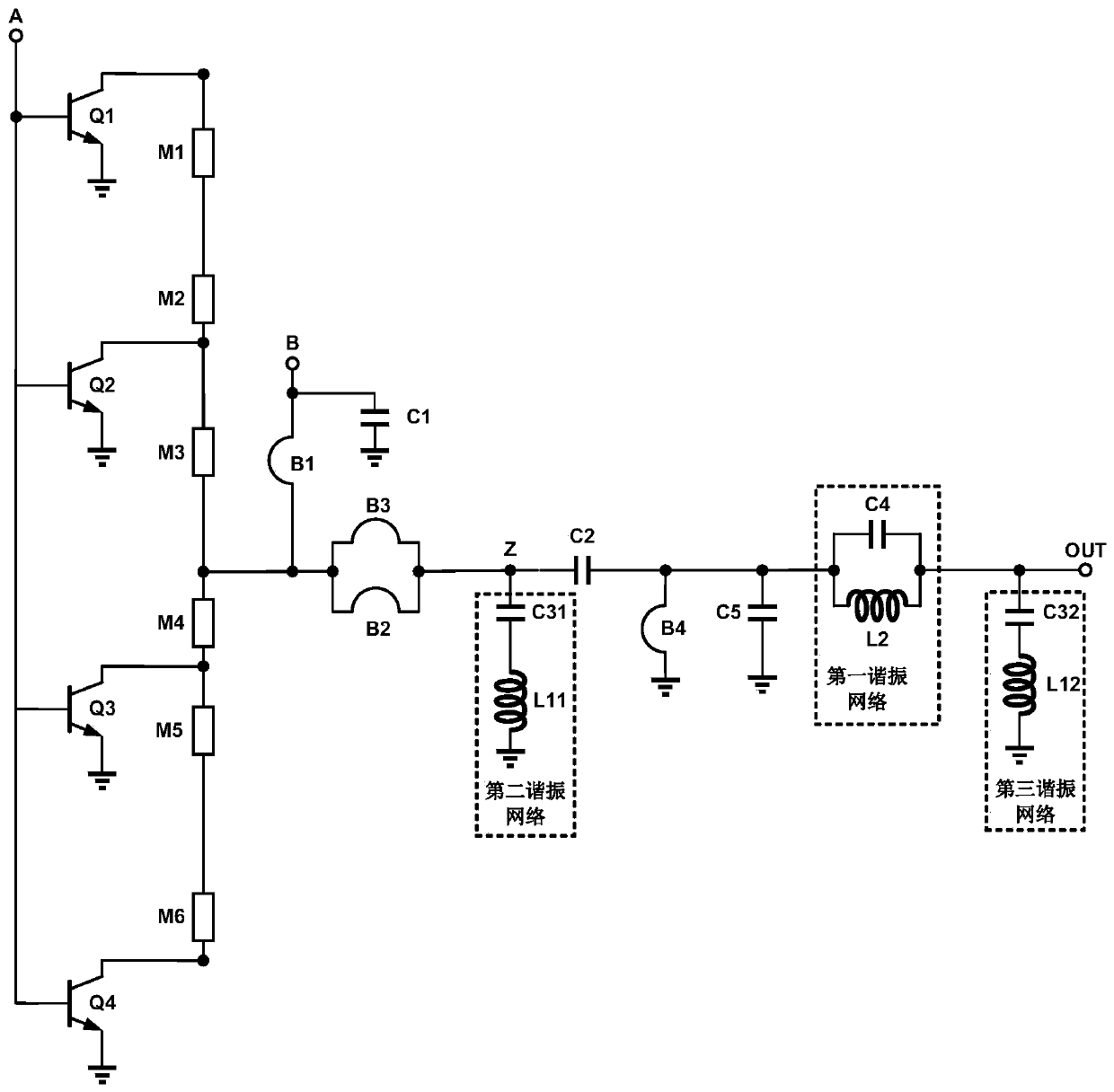 Radio frequency power amplifier