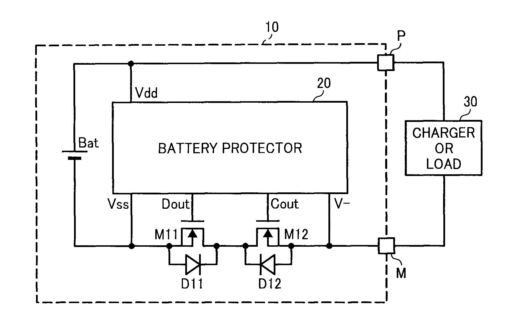 Semiconductor device for protecting secondary battery, battery pack, and electronic device using same