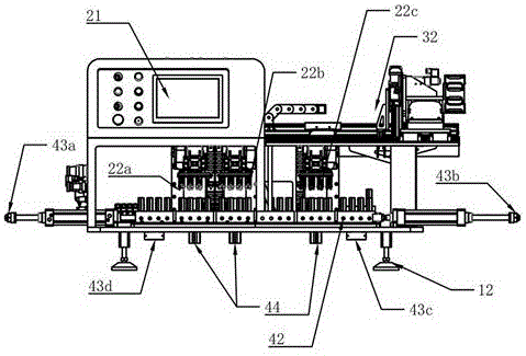 Automatic material sorting machine for testing charge and discharge and dormancy and operating method thereof
