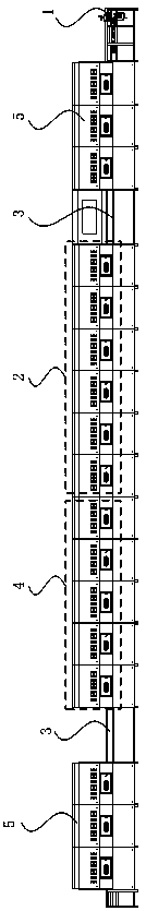 Tunnel type nonwoven fabric processing system and control method thereof
