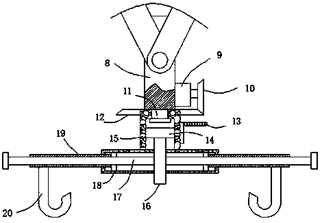 Lifting device for installing large-sized stamping die