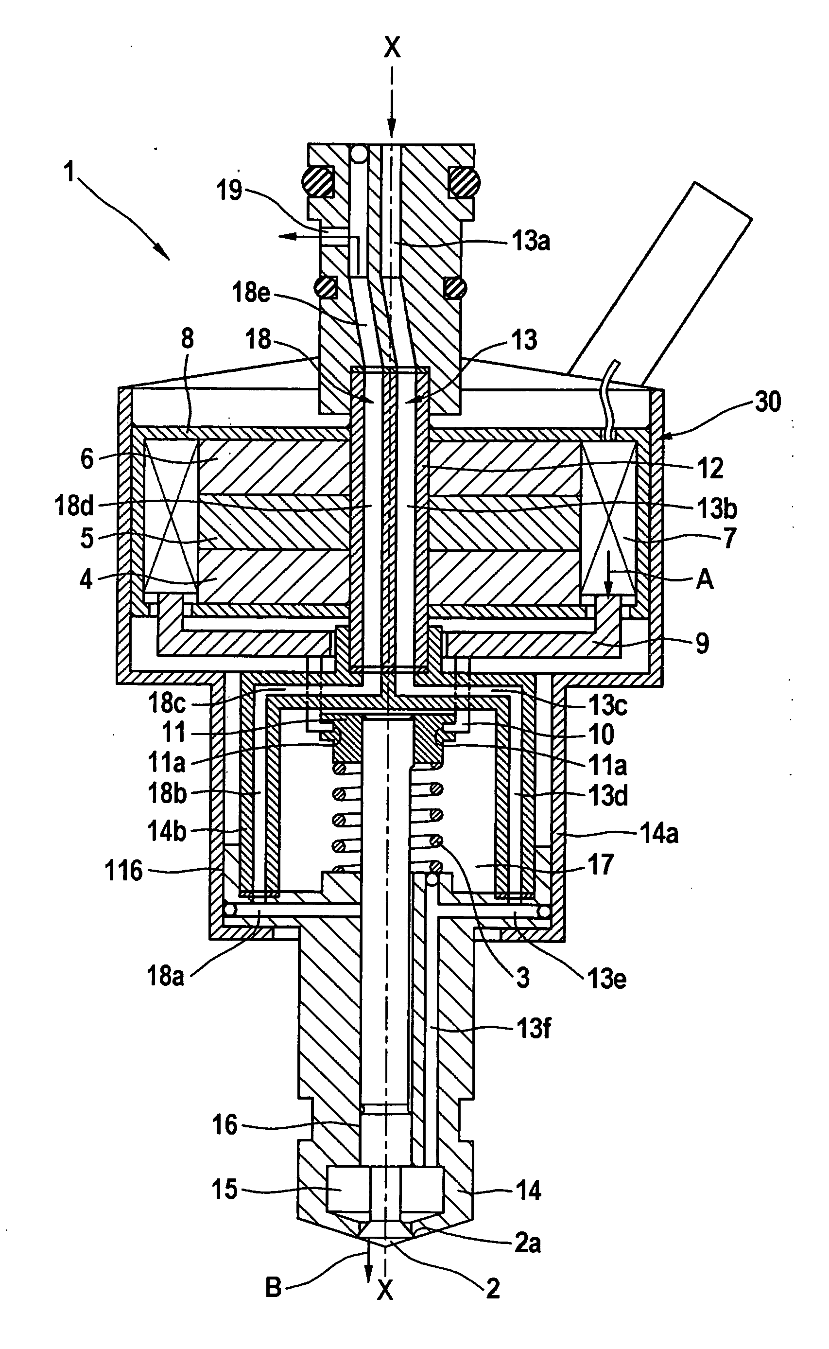 Device for injecting fuel