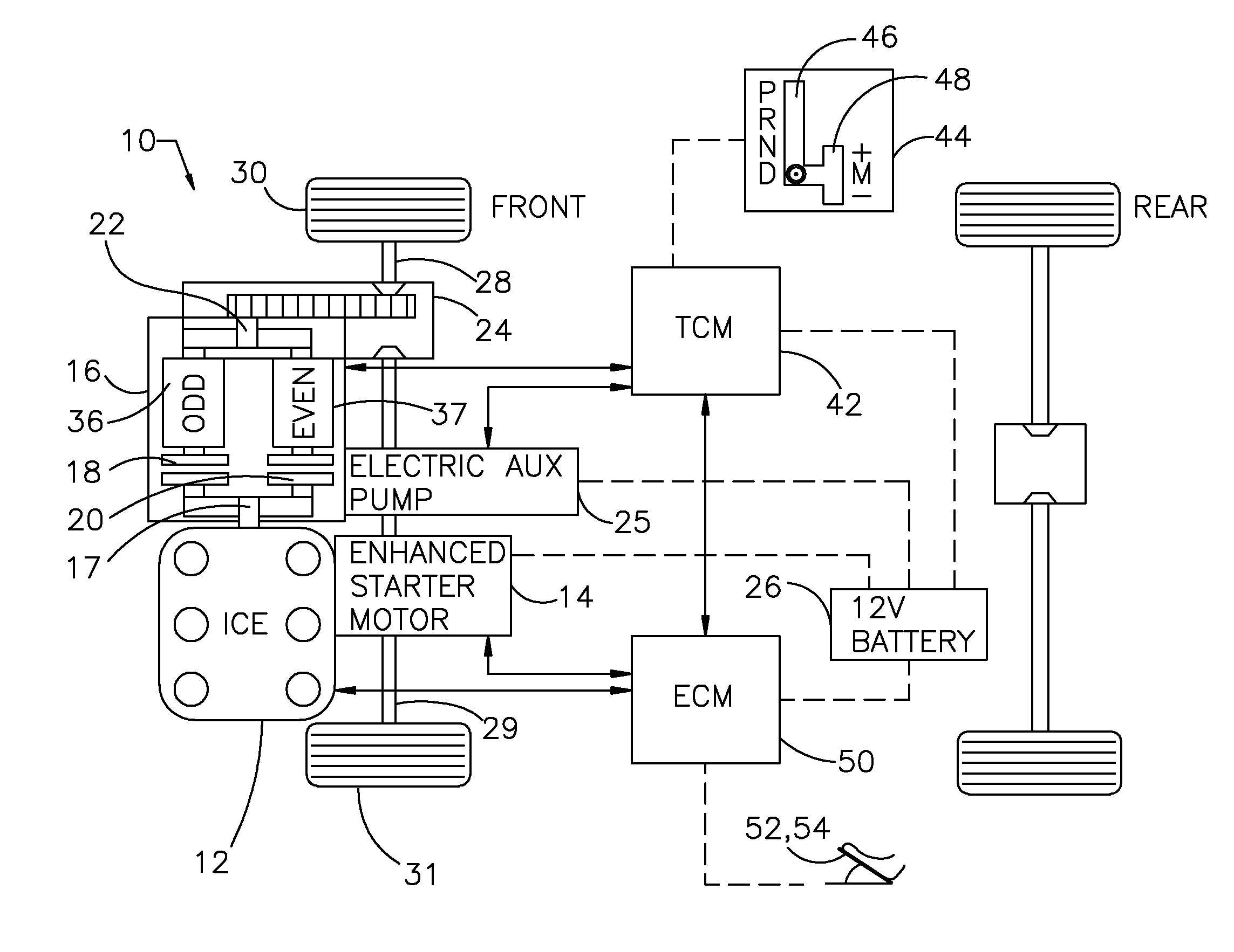 Transmission Engagement Control During an Engine Restart of a Hybrid Electric Vehicle