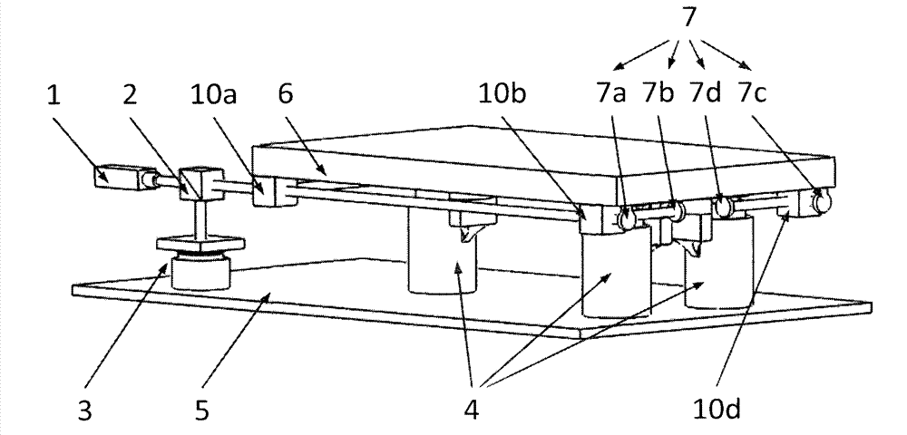 Air magnetic vibration isolation platform based on air magnetic zero position reference and laser auto-collimation measurement