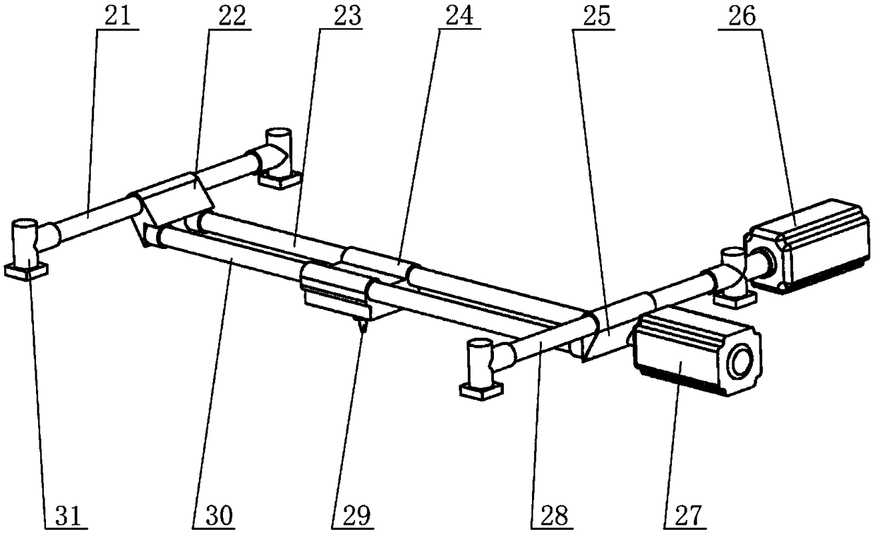 Comb-tooth splicing machine for lengthening ultra-wide wood veneer single boards longitudinally