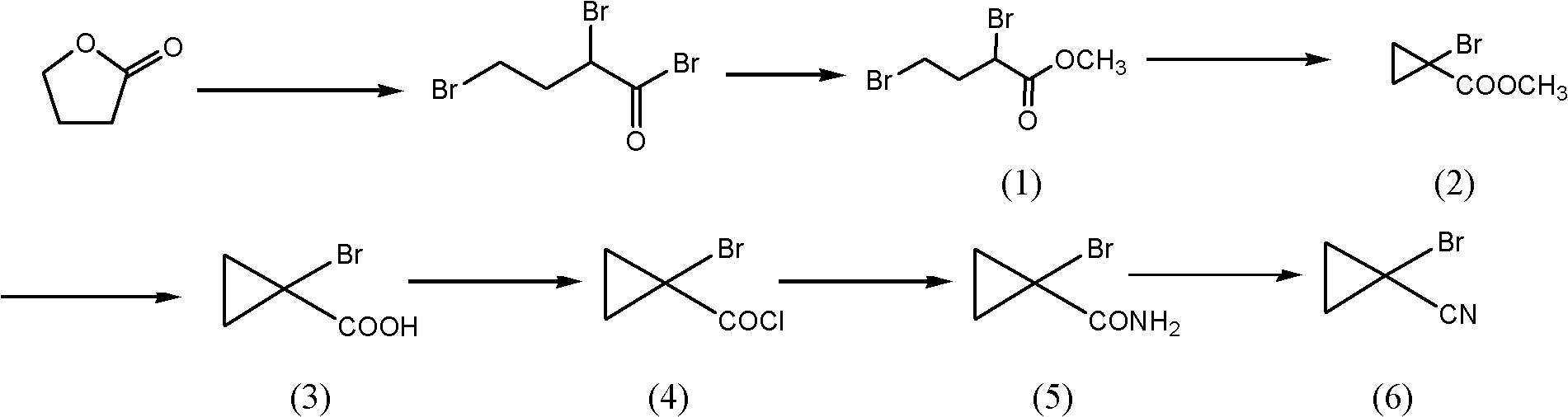 Preparation method of cyclopropyl fenpropathin derivative