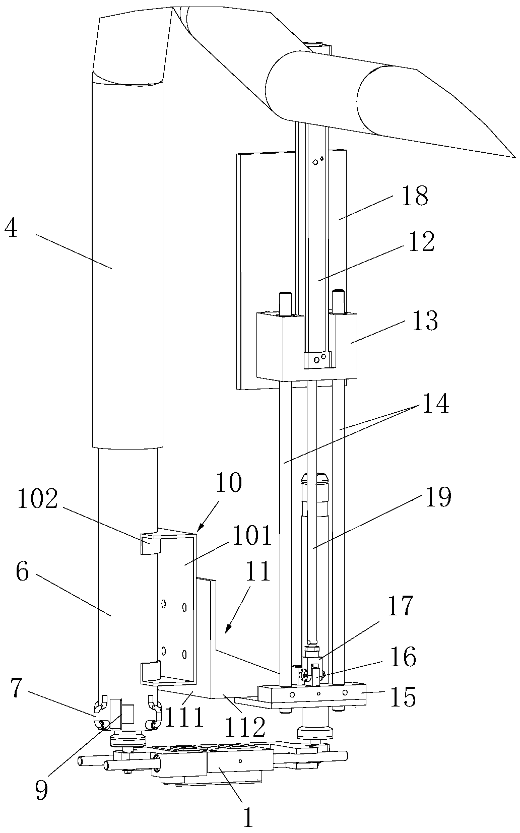 Bobbin tail yarn treatment device and method