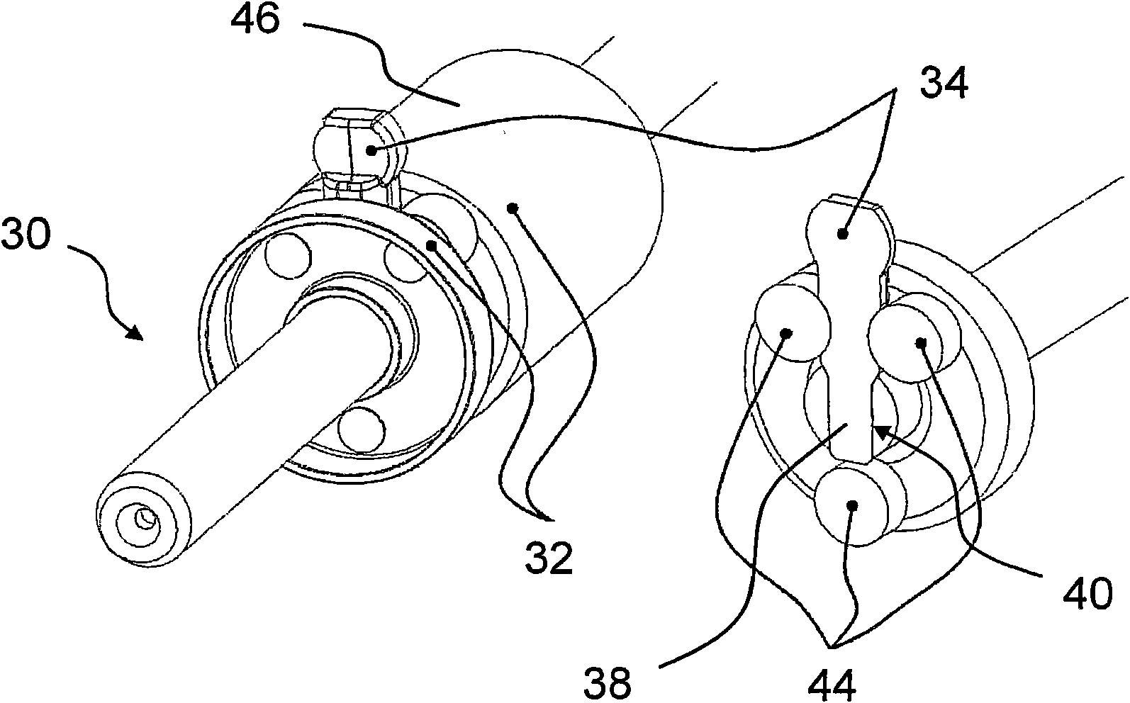 Shift arrangement for a motor vehicle variable speed gearbox