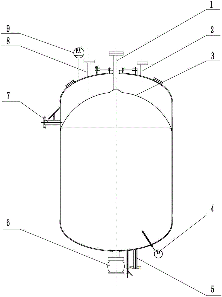 Defoaming kettle and defoaming method for producing polyamic acid resin