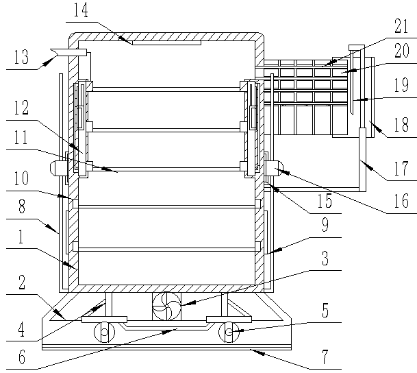 Novel 35kV switch cabinet body structure