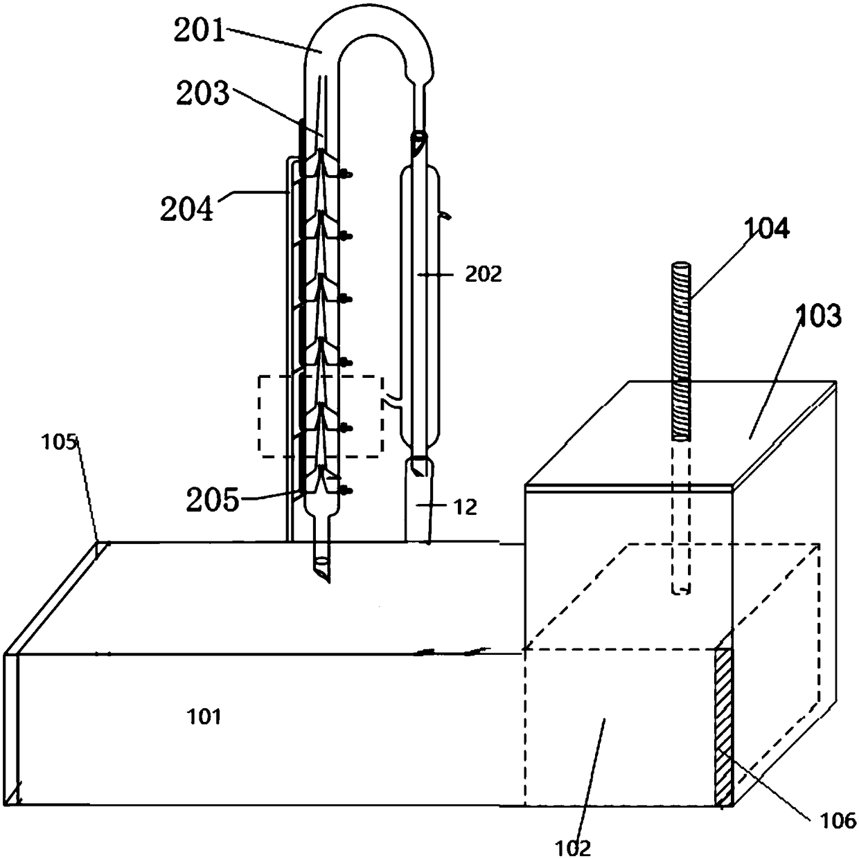 Multiple organic extraction device and method