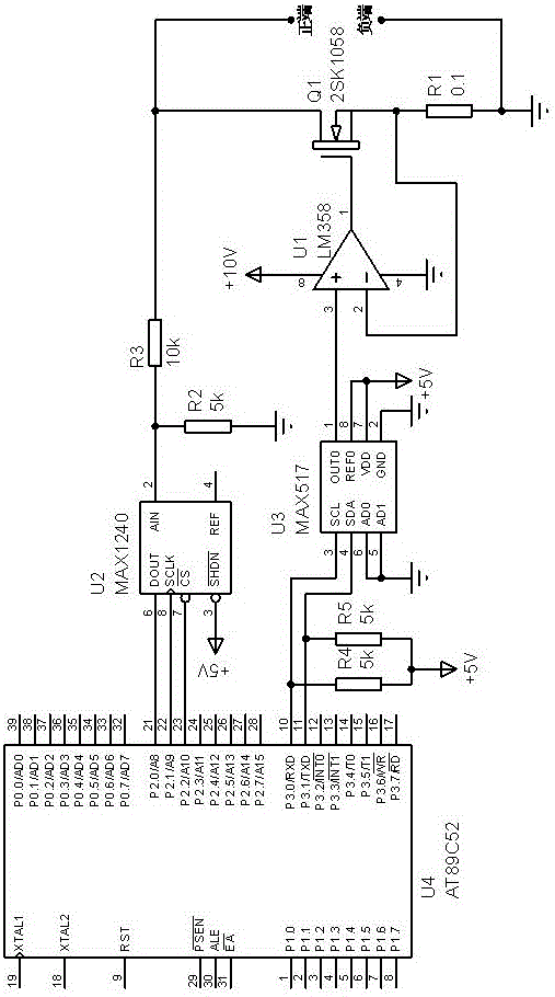 Programmable electronic load for analog electronic technique teaching