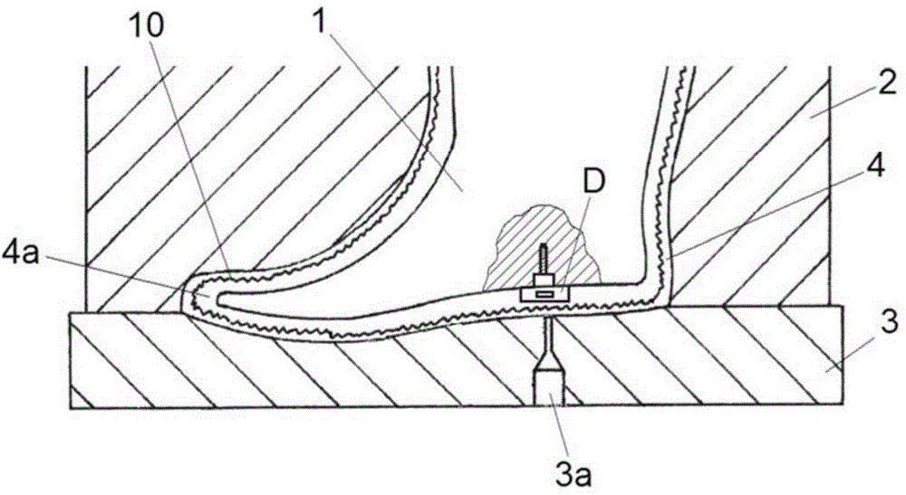 Manufacturing process of shoe with internally waterproofed fabric upper