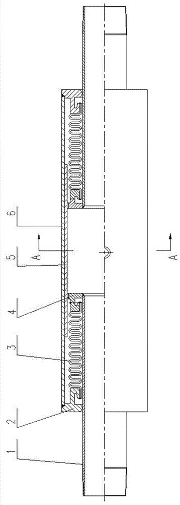 Coaxial two-way external pressure type anti-twisting expansion joint