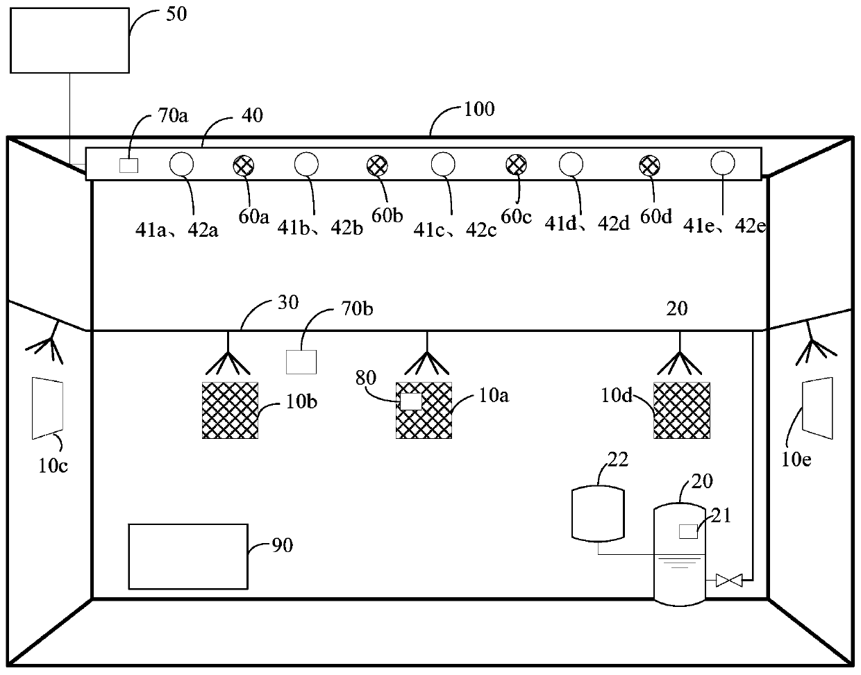 Odor treatment system for indoor polluted space