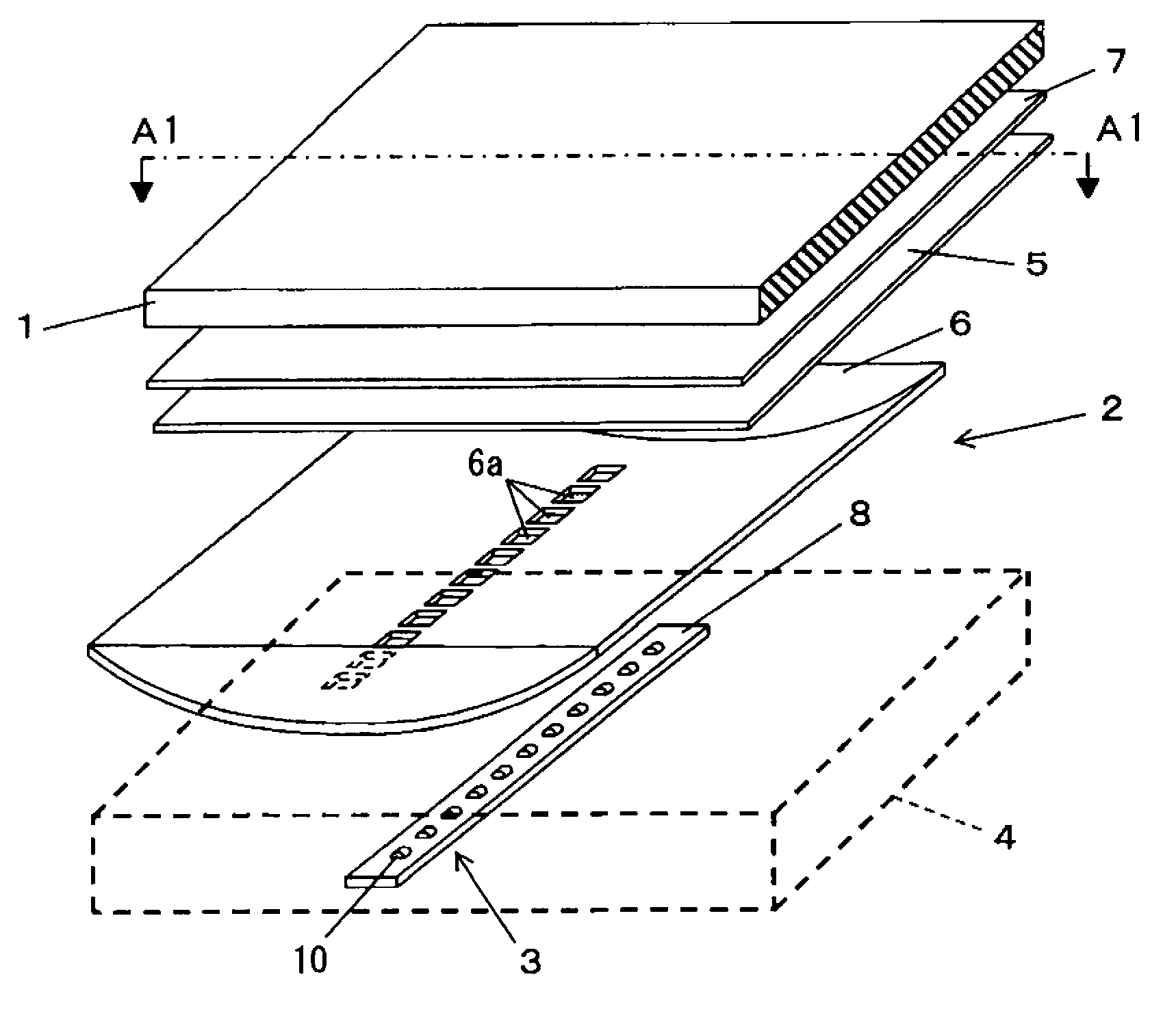 Backlight device, liquid-crystal display device, and lens